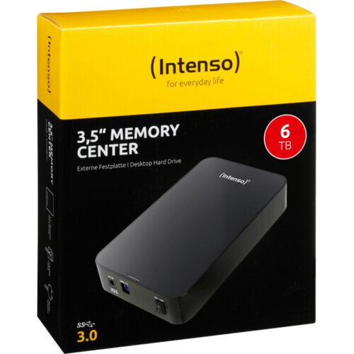 Intenso Eksterni HDD 3.5&rdquo;, kapacitet 6TB, USB 3.0, crna boja &ndash; HDD3.0-6TB/Memory-center Cijene