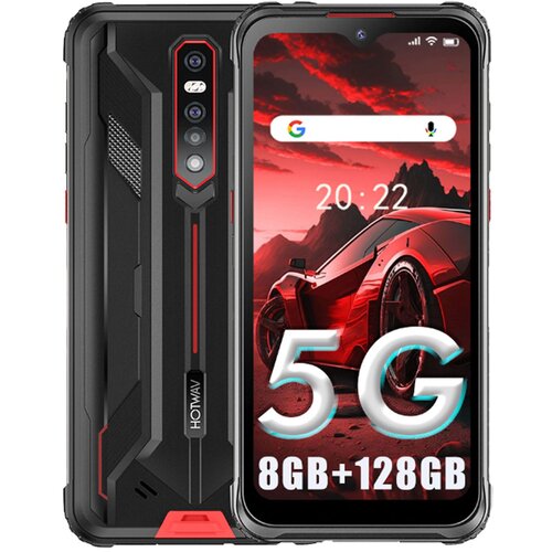 Hotwav Cyber 7 5G 8/128GB,rdeča pametni robustni telefon Android 11，8280mAh 48MP+32MP+20MP nočni vid, (21591240) Cene