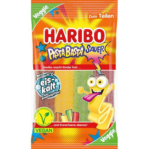 Haribo Pasta Basta kisli veganski - 160 g Slike