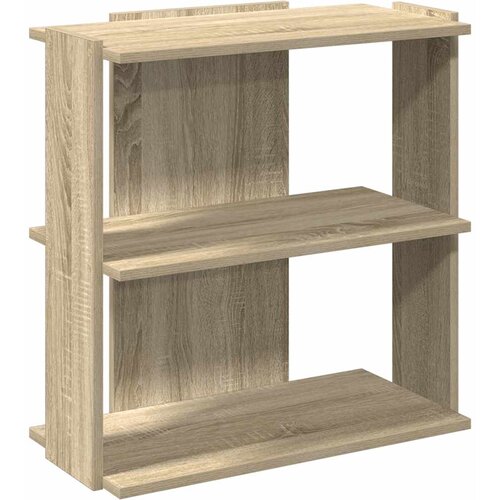 Maison Chic Knjižna omara - Knjižni regal 3-nadstropna sonoma hrast 60x30x60 cm inž. les, (21725664) Cene