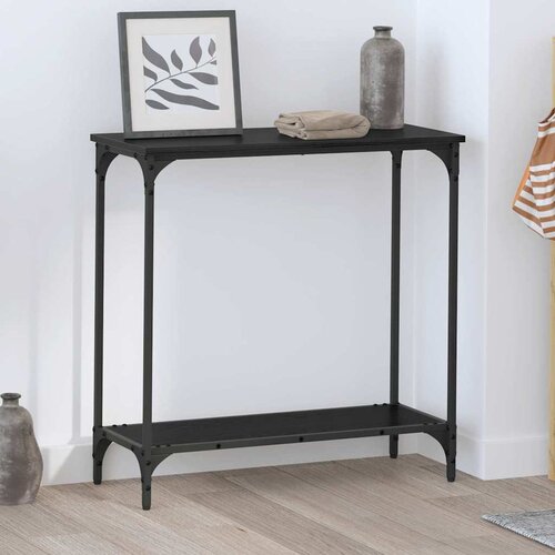 VidaXL Konzolna stolica Crni hrast 75 x 30.5 x 75 cm Konstruirano drvo Slike