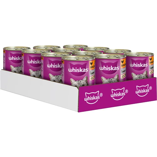 Whiskas 1+ konzerve 24 x 400 g - Perad u terini