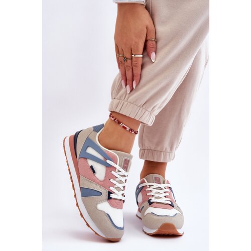 Big Star Comfortable Women Sneakers Memory Foam Big Star LL274951 Blue Cene