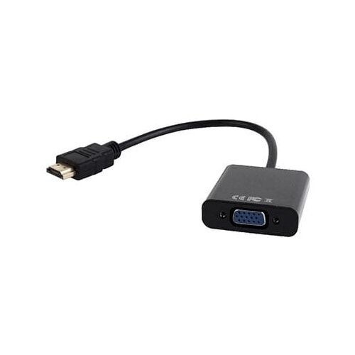 GEMBIRD EUROPE&amp;sect;Port:VGA Kabl&amp;sect;Port:HDMI Kabl&amp;sect;Port na kablu:3.5mm Audio Jack HDMI adapter kabal GEMBIRD A-HDMI-VGA-03 HDMI to VGA adapter + audio Slike
