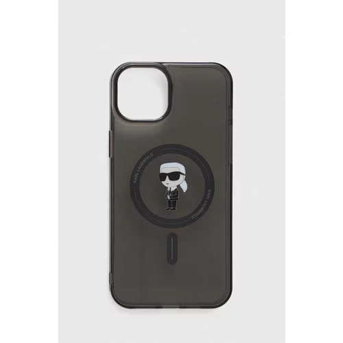 Karl Lagerfeld Etui za telefon iPhone 15 Plus 6.7 črna barva