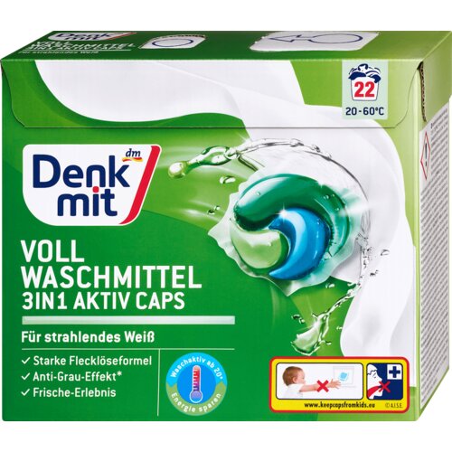 Denkmit Kapsule za pranje belog veša 3u1 22 kom Cene