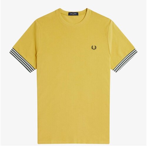 Fred Perry STRIPED CUFF T-SHIRT žuta Slike