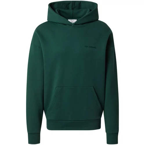 DAN FOX APPAREL Sweater majica 'Sebastian' Heavyweight' zelena