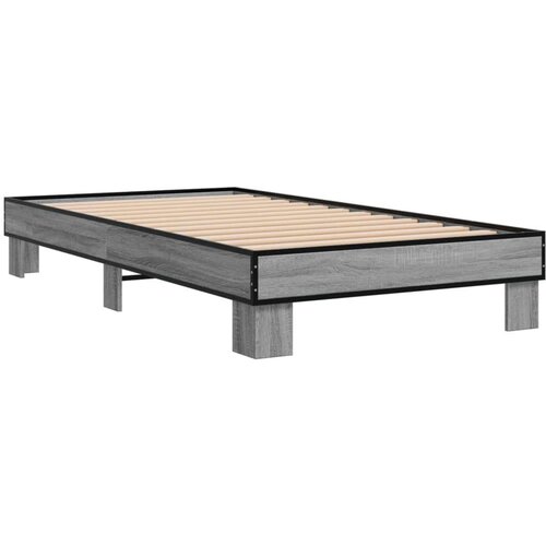 VidaXL Okvir za krevet boja hrasta 75 x 190 cm od konstruiranog drva Slike