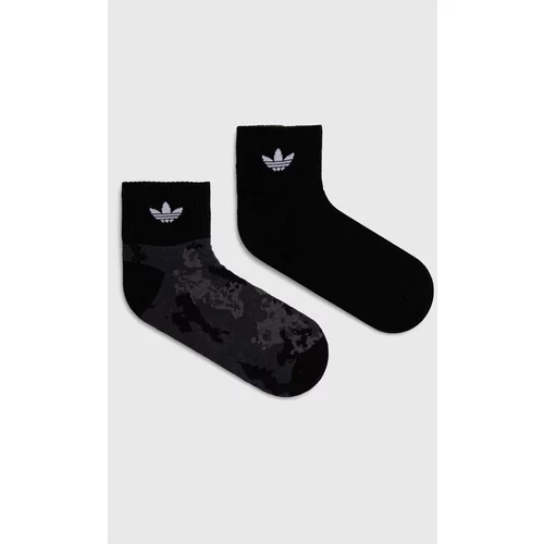 Adidas Nogavice 2-pack črna barva, IU0186