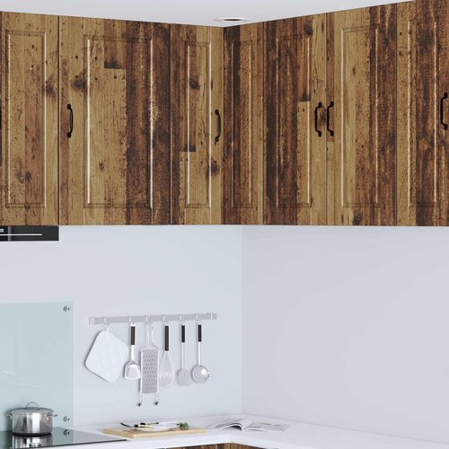  Zidni kutni ormar Staro drvo 57 x 57 x 80 cm Konstruirano drvo Slike