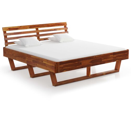 VidaXL Posteljni okvir iz trdnega akacijevega lesa 180x200 cm, (20902843) Slike