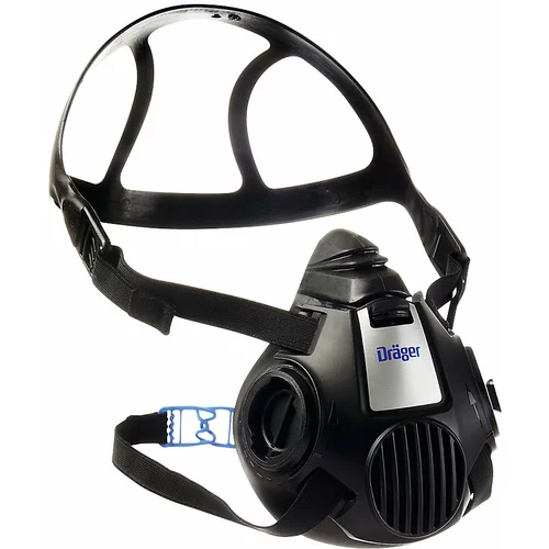 Dräger Polovična maska X-plore® 3300, osrednji del maske iz mehkega materiala TPE, velikost L