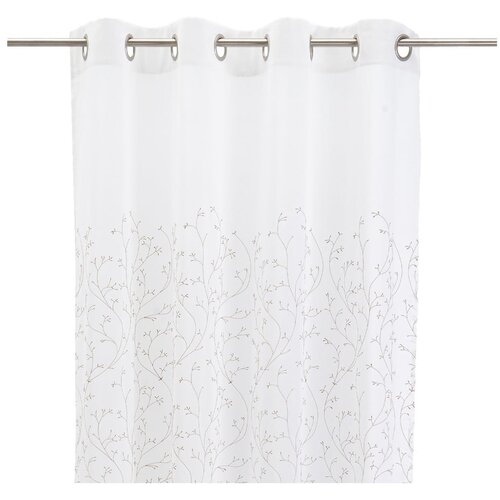 Casa Selecci&amp;oacute;n Bela/bež prosojna zavesa 140x260 cm Grow &amp;ndash; Slike
