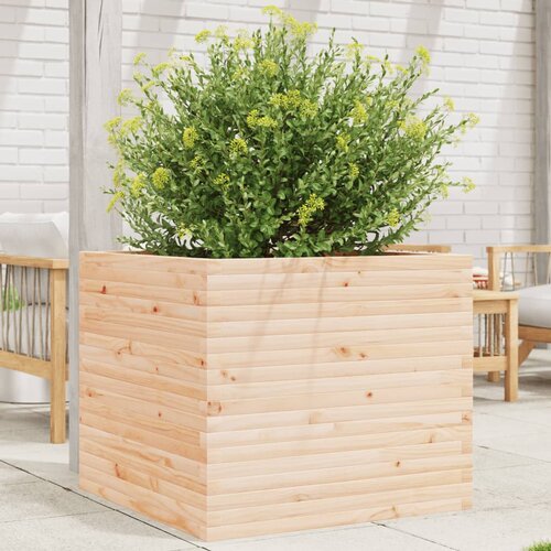 VidaXL Vrtna sadilica 80x80x68 5 cm od masivne borovine Slike