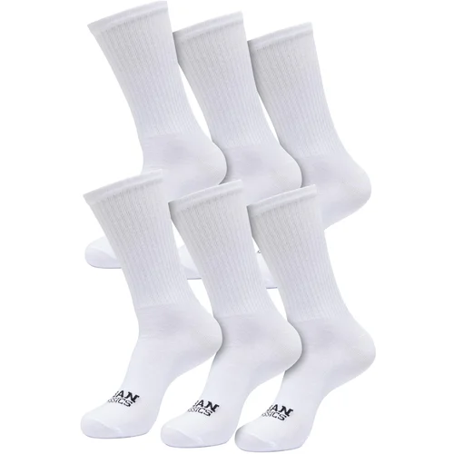 Urban Classics Basic socks 6-pack white