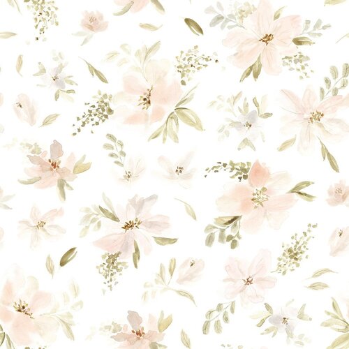 Lilipinso Otroška tapeta 10 m x 50 cm Watercolour Flowers – Cene