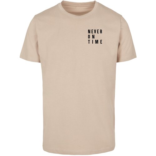 MT Ladies Men&amp;#039;s T-shirt Never On Time Tee - beige Slike