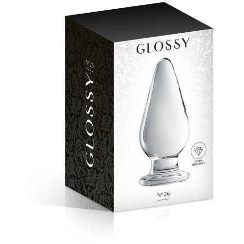  Stakleni analni plug | Glossy 26 Clear Cene