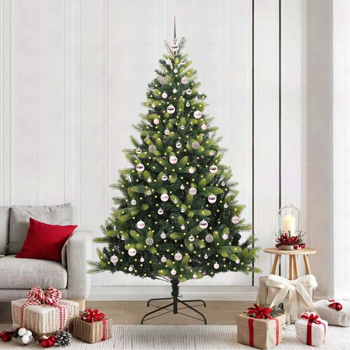  Umjetno savitljivo božićno drvce s 300 LED dioda Zelena 210 cm Cijene