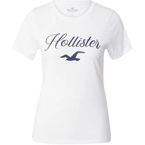 Hollister Majica tamno plava / bijela