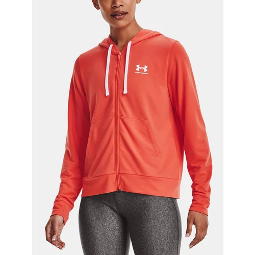 Under Armour Sweatshirt Rival Terry FZ Hoodie-ORG - Women