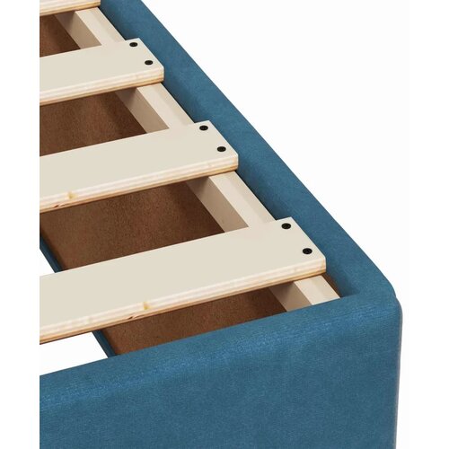  Boxspring krevet s madracem Plava 160 x 200 cm Bar&amp;scaron;un - Plava 160 x 200 cm Dizajn s rombovima Slike