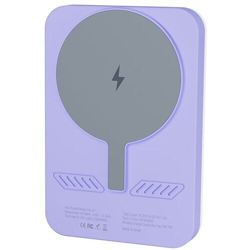  power bank rainbow 5000 mah bezicno punjenje sa rgb ogledalom Cene