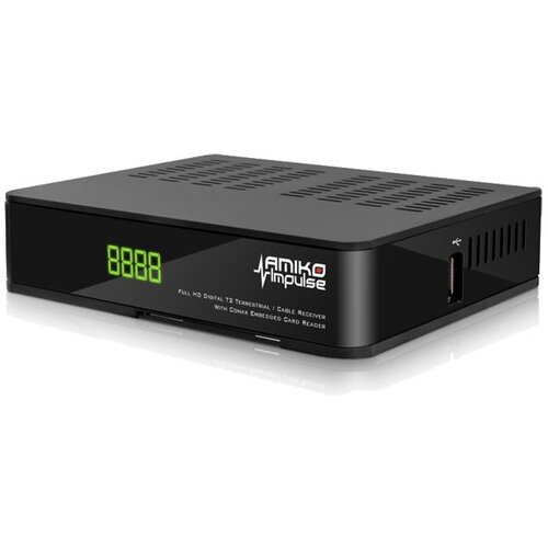 Amiko Prijemnik zemaljski, DVB-T2/C, FullHD, USB PVR, AV stream - Impulse T2/C Cene