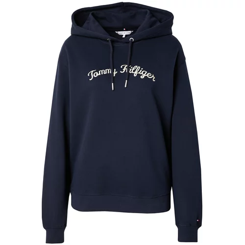 Tommy Hilfiger Sweater majica boja pijeska / tamno plava