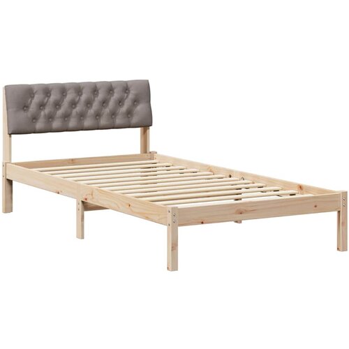 vidaXL Kovinska posteljna konstrukcija Rjava in taupe 100 x 200 cm, (5000084128) Cene