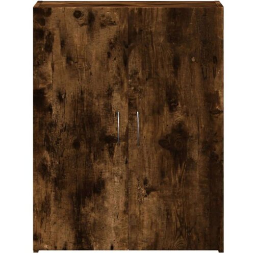 VidaXL Arhivska omara dimljeni hrast 60x32x77,5 cm inženirski les Slike
