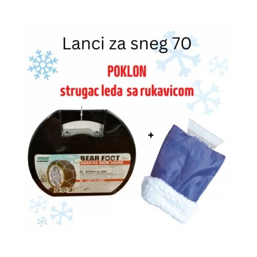 Autopractic lanci za sneg 70 plus poklon Strugač leda sa rukavicom Slike