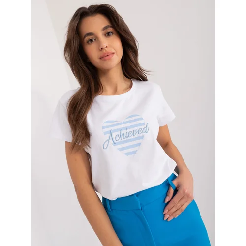 BASIC Feel Good T-shirt-RV-TS-9667.19-white-blue