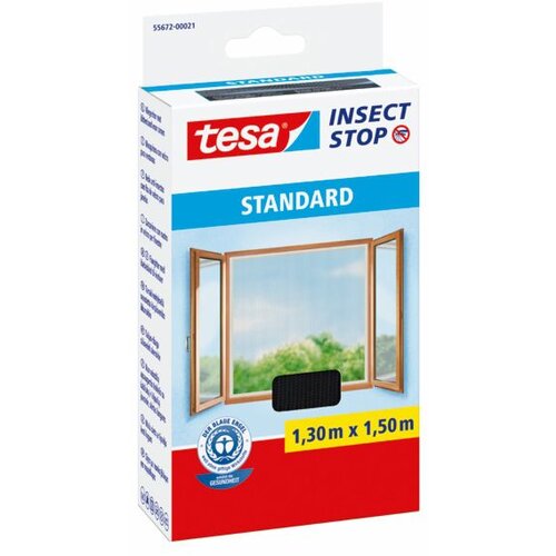 Tesa Mreža proti mrčesu Tesa Standard (za okna, 1,3 x 1,5 m, črne barve) Slike