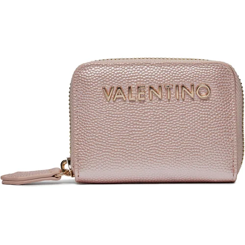 Valentino Denarnica za kovance Divina VPS1R4139G Rosa Metallizzato V89