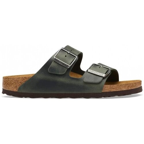 Birkenstock Sandali &amp;amp; Odprti čevlji Arizona Natural Oiled Leather Narrow - Thyme Zelena Slike