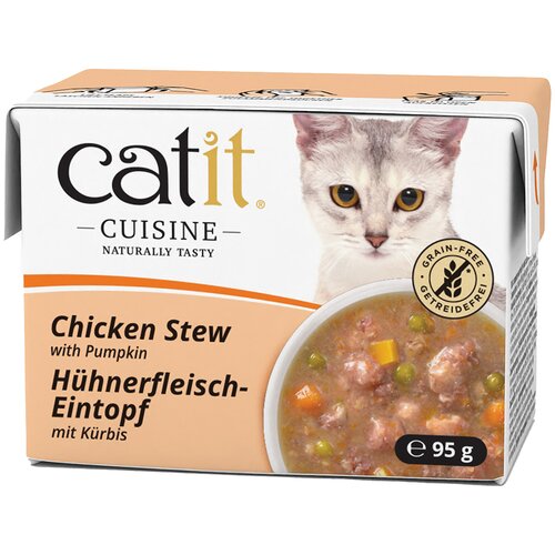  Ekonomično pakiranje Catit Cuisine Eintopf 24 x 95 g - Piletina s bundevom Cijene