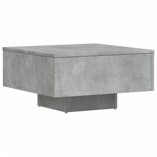 Maison Chic Klubska mizica - kavna mizica - Nizka mizica betonsko siva 60x60x31,5 cm iverna plošča, (21754625) Cene