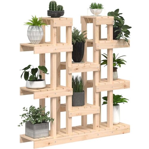  Stalak za biljke 104 5 x 25 x 109 5 cm od masivne borovine Slike
