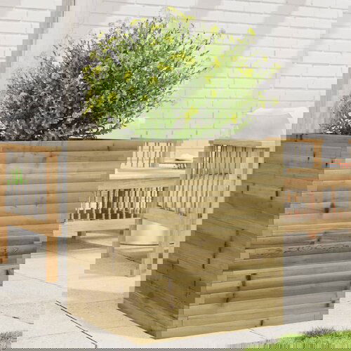 Furnova Vrtno cvetlično korito 60x60x68,5 cm impregnirana borovina, (21920237) Slike