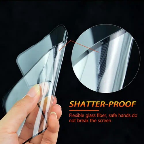 BESTSUIT fleksibilno 5D potpuno ljepljivo hibridno staklo za Xiaomi 15 crno Slike