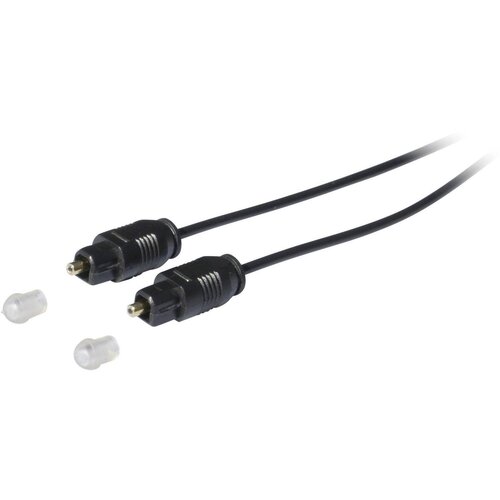 Kash Toslink digital audio priključni kabel [1x moški konektor Toslink (ODT) - 1x moški konektor Toslink (ODT)] 1.00 m črna, (20431930) Cene