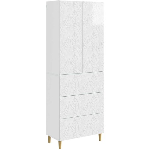 VidaXL Set ormara 2 kom. 66 x 34 5 x 90 cm Konstruirano drvo - Visoko sjajno bijela Slike