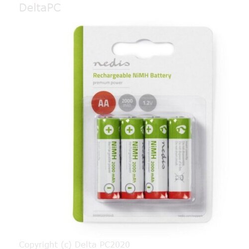Nedis Punjiva Baterija AA 1.2V 2000mAh Blister 4 komada Cijene