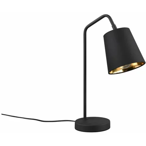 Tri O Crna stolna lampa s tekstilnim sjenilom (visina 45 cm) Buddy –