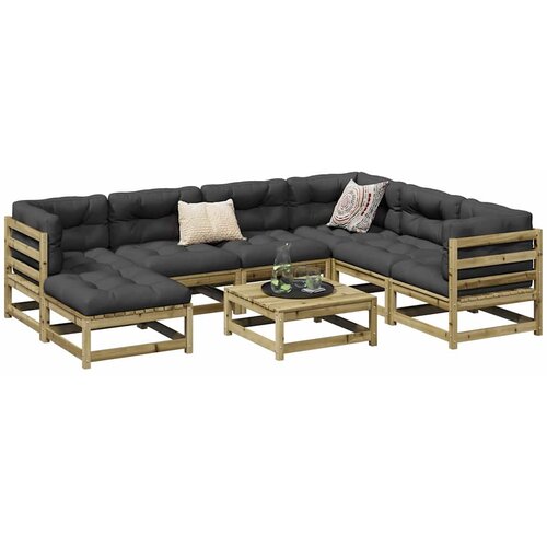  8-dijelni set vrtnih sofa od impregnirane borovine Cijene