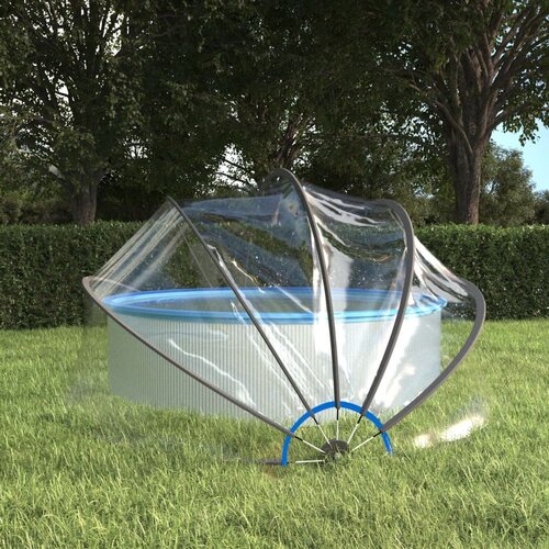  Kupola za bazen okrogla 376x188 cm PVC Cene