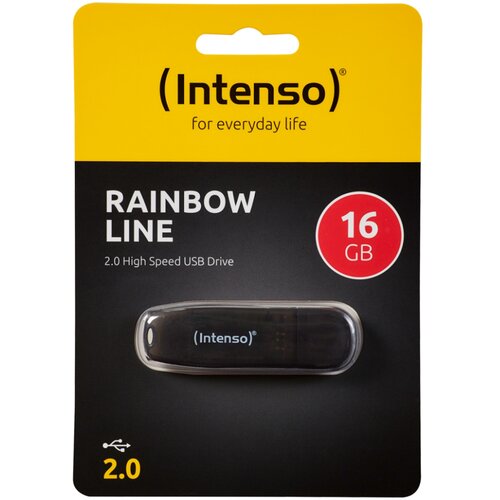 Intenso (Intenso) USB Flash drive 16GB Hi-Speed USB 2.0, Rainbow Line, CRNI - USB2.0-16GB/Rainbow Cene