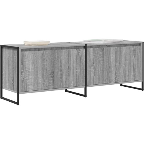  ormar Siva Sonoma 140 x 36 x 49.5 cm Konstruirano drvo Slike